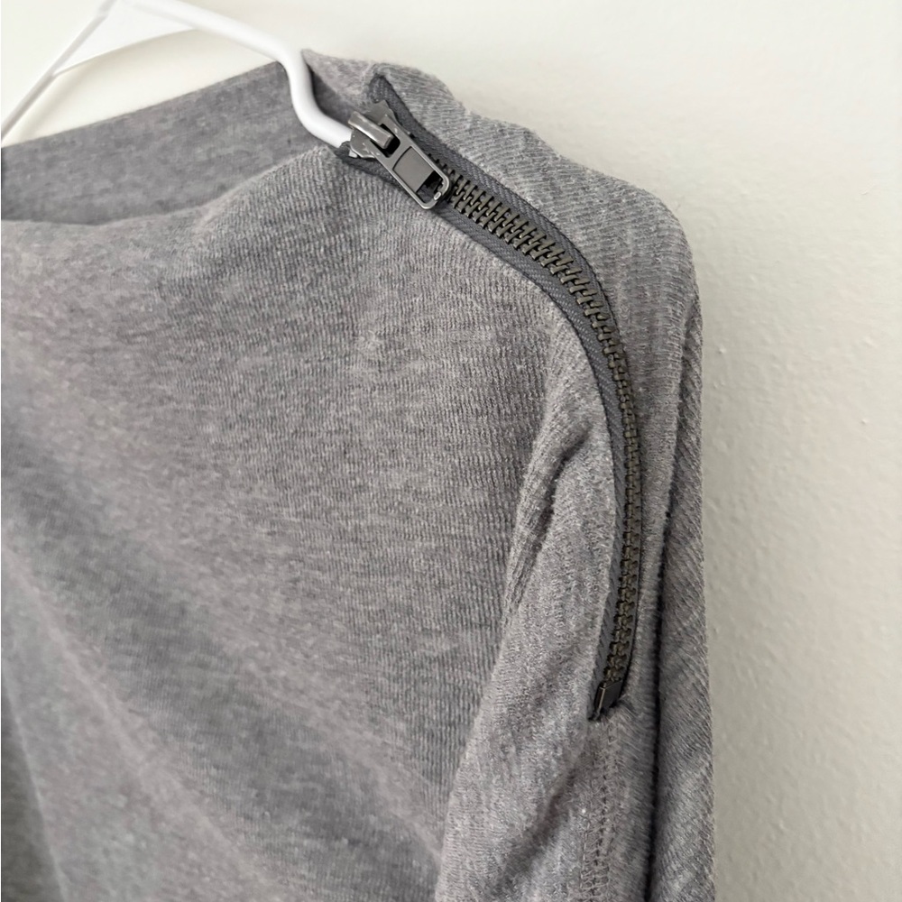 We The Free Grey Nikala Boat Neck Zipper Dolman Sweater Size Small - Picture 7 of 9